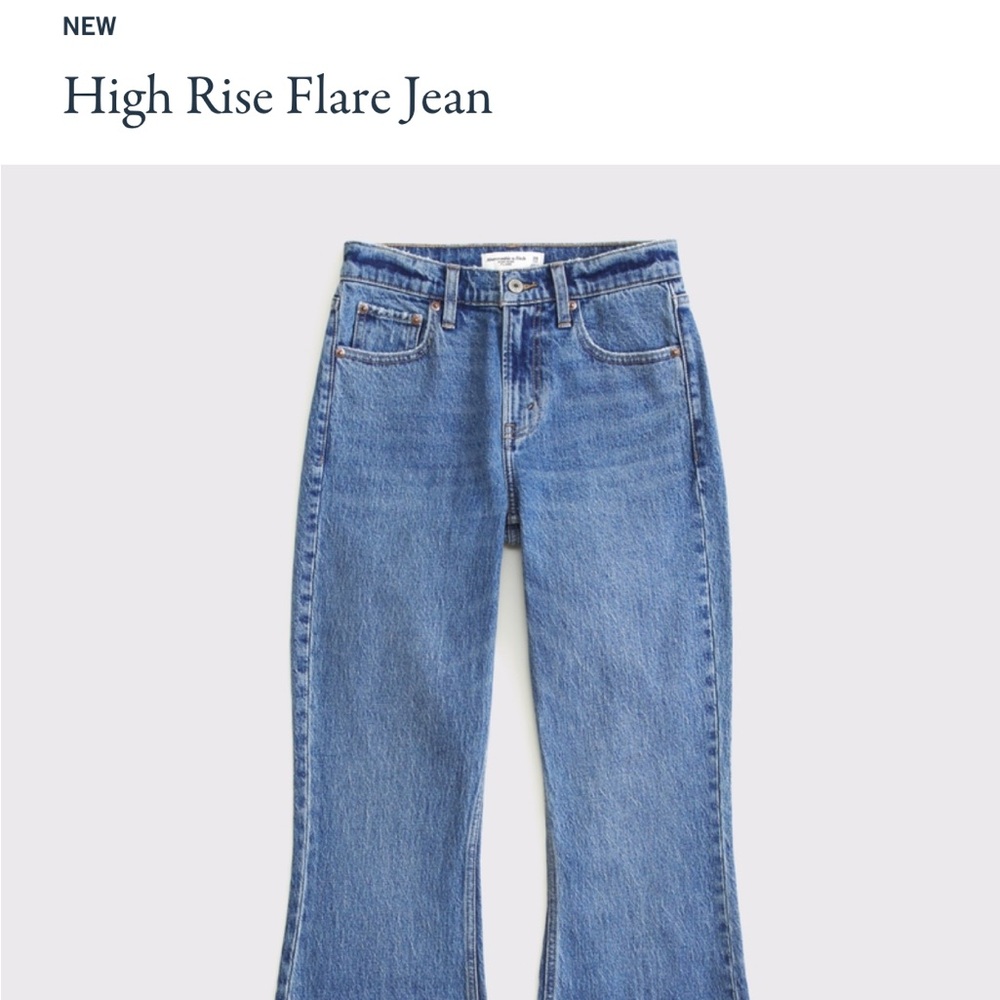 High Rise Flare Jeans - Blue